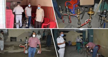 الجيزة ترفع 1225 حاله إشغال للمقاهى والمطاعم والمحال