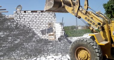 إزالة تعديات على أراضى زراعية وأملاك دولة بمراكز بالبحيرة (صور)