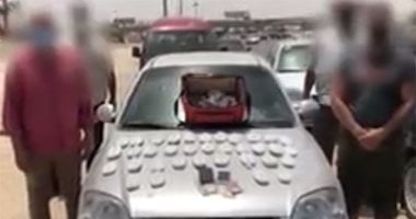 حبس تاجر ضبط بحوزته أقراص مخدرة قبل بيعها على عملائه فى المنيب
