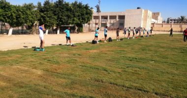 صور.. استئناف النشاط الرياضى بمركز شباب العريش