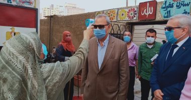 محافظ القليوبية يتابع تطبيق الإجراءات الوقائية بلجان الثانوية العامة