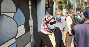 وكيل تعليم بنى سويف تتفقد الإجراءات الاحترازية في لجان الثانوية العامة