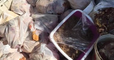 ضبط نصف طن عجينة حواوشى غير صالحة للاستهلاك الآدمى بدمياط 