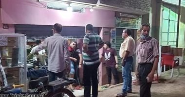 حملات لتعقيم كورنيش كفر حجازى ومتابعة التزام المطاعم بالإجراءات الاحترازية بالمحلة
