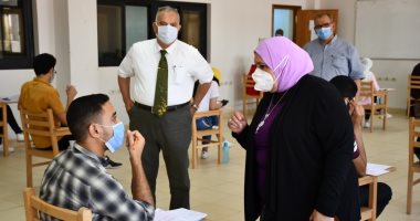 2269 طالب وطالبة يؤدون امتحانات بجامعة القناة وسط إجراءات وقائية.. صور