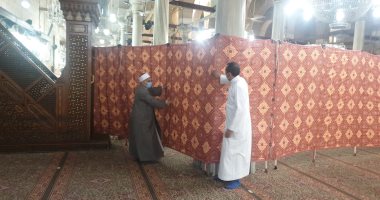 إنشاء حرم آمن حول ضريح الحسين لمنع التزاحم داخل المسجد.. صور 