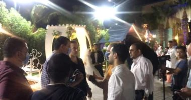 تشميع صالة أفراح بمدخل الزقازيق وتطهير موقف الحسينية العمومى