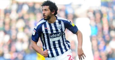 حجازي يغيب عن وست بروميتش ضد إيفرتون فى الدورى الإنجليزى للإصابة