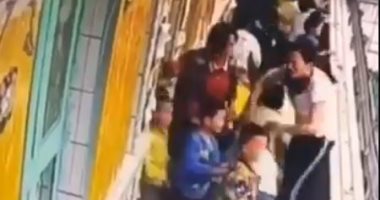 كاميرا مراقبة ترصد إجلاء 176 طفلا خلال 17 ثانية عند حدوث زلزال بالصين.. فيديو