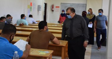 نائب رئيس جامعة السادات يتابع امتحانات كليتى الحقوق والتربية