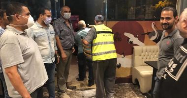 غلق وتشميع مطعم مأكولات صينى بدون ترخيص بالدقى