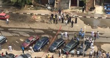  قارئة تشارك صور حريق عقار بشارع حسين هيكل بمدينة نصر 