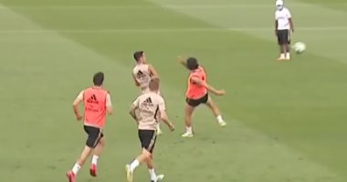 هدف تاريخي لأيسكو وكاسيميرو من تدريبات ريال مدريد استعداداً لمواجهة ألافيس