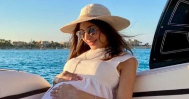 جنات تكشف عن حملها فى مولودها الثانى.. صورة