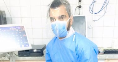 جيشنا الأبيض" عادل ممدوح" أخصائى علوم طبية على خط مواجهة كورونا بمستشفى المنصورة