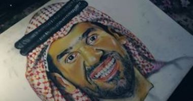 بصور الفنانين.. محمد يشارك برسومات فنية وبورترية تبرز موهبته الفنية