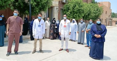 خروج 37 متعافيا من كورونا بالمدينة الجامعية للبنات ومستشفى الواسطى ببنى سويف