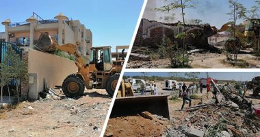 التفاصيل الكاملة لإزالة فيلا مسئول سابق بمحافظة البحر الأحمر.. رئيس مدينة الغردقة: هناك مشاهير يسكنون هذه المنطقة.. سنتعامل بكل حزم مع أى مخالفة.. وهدفنا استعادة حق الشعب وسيادة القانون.. صور