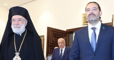 سعد الحريري يزور المطران "إلياس عودة" للعمل من أجل العاصمة بيروت.. صور