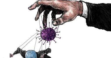 كاريكاتير صحيفة سعودية.. كورونا يُراقص العالم بعدد الإصابات
