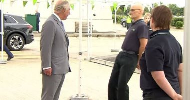 فيديو.. موظف يصاب بحالة إغماء عند رؤيته الأمير تشارلز