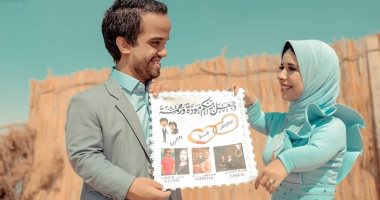 تعرف على قصة حب عبد الرحمن ومنار أشهر عروسان من قصار القامة
