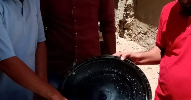 صور .. ضبط 500 لتر لبن غير صالح للاستهلاك الأدمى ببنى سويف