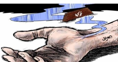كاريكاتير صحيفة سعودية.. سدود تركيا على أنهار العراق تقطع شريان الحياة