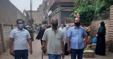فض سوق قرية محمد محمود بمدينة تلا فى المنوفية منعا للتزاحم 