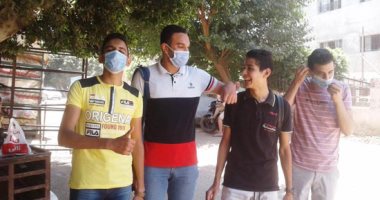 سعادة على وجوه طلاب الثانوية العامة بالمنوفية لسهولة الكيمياء والجغرافيا