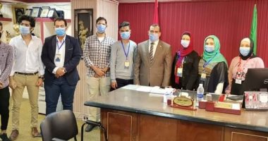 وكيل تعليم المنوفية يستقبل أعضاء غرفة عمليات اتحاد طلبة الجمهورية