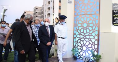 محافظ بورسعيد يفتتح ميدان الشهيد هشام عباس 