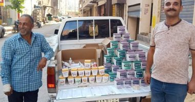 ضبط 110 عبوات مستحضرات تجميل غير صالحة للاستخدام فى الغربية