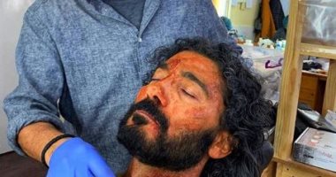 خالد النبوى يشارك جمهوره بصورة المشهد الأخير من "ممالك النار"