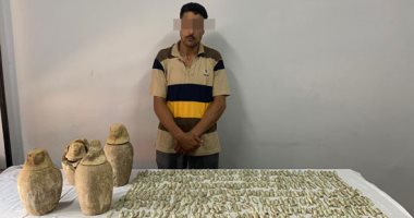 تجديد حبس عامل بالشرقية لحيازته 406 قطع أثرية لبيعها بمليون دولار