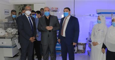 محافظ بنى سويف يفتتح قسم الحضانات بوحدة مازورة الصحية بالمساهمة المجتمعية