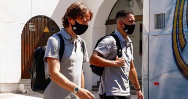 وصول لاعبى ريال مدريد إلى ملعب لويس كارمينيس لمواجهة غرناطة.. صور