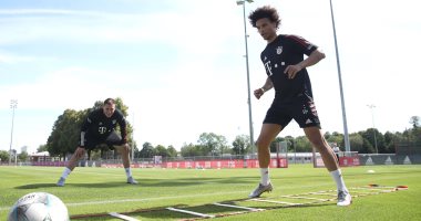 ليروى سانى يشارك فى تدريبات بايرن ميونخ للمرة الأولى.. صور