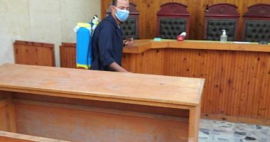 صور.. محكمة شمال سيناء الابتدائية تستقبل مرشحى الشيوخ بطرق معقمة ولافتات تباعد