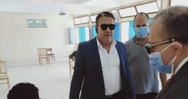 نائب رئيس جامعة السادات يتفقد لجان امتحانات كلية التربية الرياضية