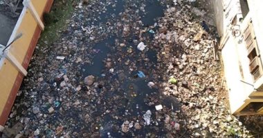 انتشار مياه الصرف الصحى بمساكن قحافه بطنطا