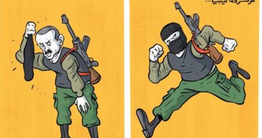 كاريكاتير صحيفة إماراتية: أردوغان يستعين بالمرتزقة لنهب ثروات ليبيا 