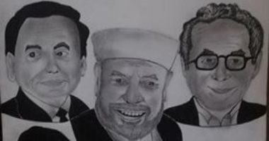 "محمد" يشارك برسومات فنية وبورتريهات تبرز موهبته الفنية