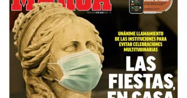 ريال مدريد يطالب جماهيره بالاحتفال فى المنزل.. الأبرز فى صحف العالم