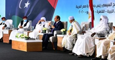 السيسي للقيائل الليبية: مش هندخل ليبيا إلا بطلب منكم وهنخرج بأمر منكم
