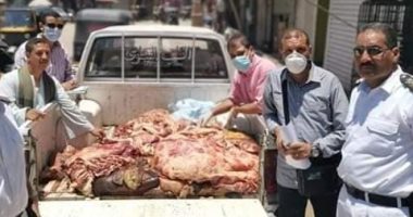 ضبط طن لحوم وأحشاء غير صالحة للاستهلاك الآدمي بحملة للمجازر بأخميم