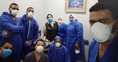 طاقم العزل بمستشفى مصر للطيران ضمن الجيش الأبيض فى مواجهة كورونا