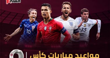 إنفوجراف.. مواعيد مباريات كأس العالم 2022 لأول مرة فى نوفمبر وديسمبر