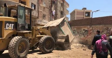 حملة لإزالة الأكشاك المخالفة وتحرير 112 محضرا متنوعا فى المحلة.. صور