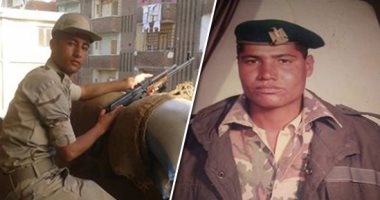 كلنا الجيش المصرى.. "محمود" يشارك بصورته بالزى العسكرى خلال التجنيد